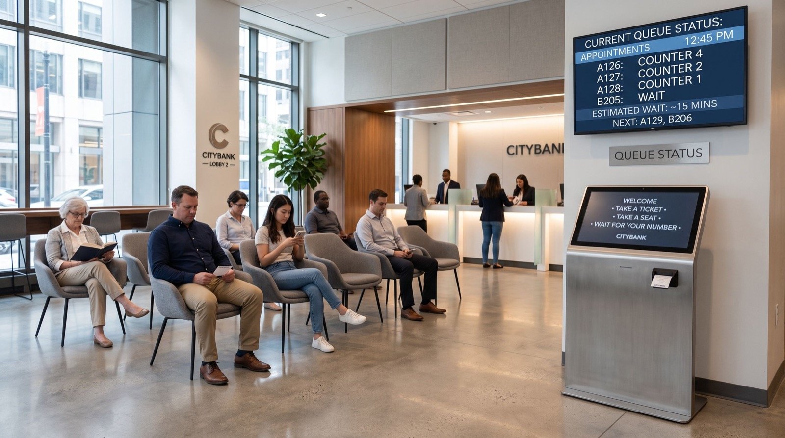 Queue Management System in Saudi Arabia + Clear Audio